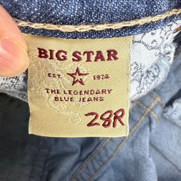 Big Star Jeans Women's 28R (6) Blue Straight Leg Low Rise Normcore Preppy - Picture 9 of 16